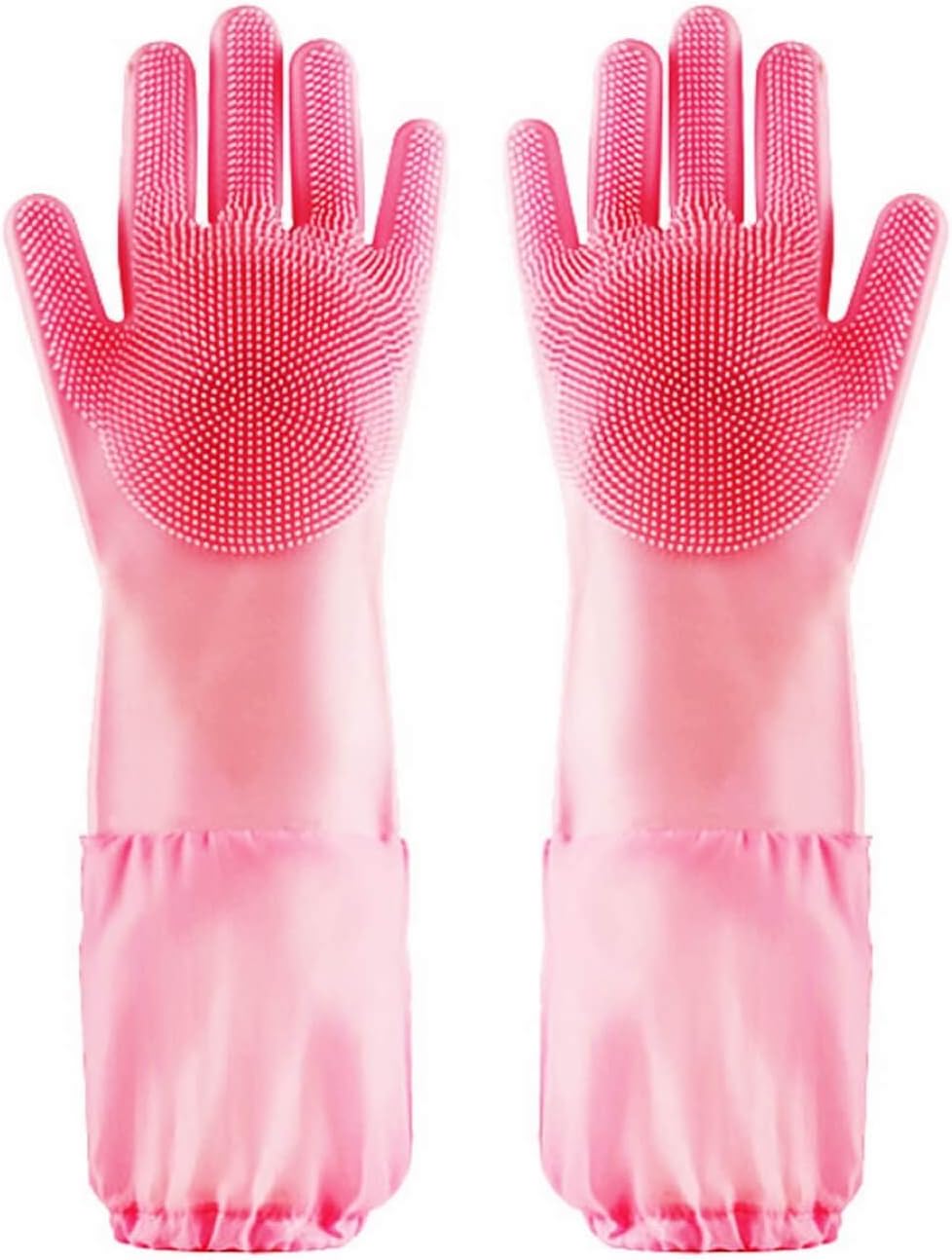 Ayssny Magic Pet Grooming Gloves, Upgrade Dog Cat Bathing Washing Shampoo Brush Gloves, Heat Resistant Silicone Soft Scrubber Gloves Pet Hair Remover Brush for Bathing and Massaging