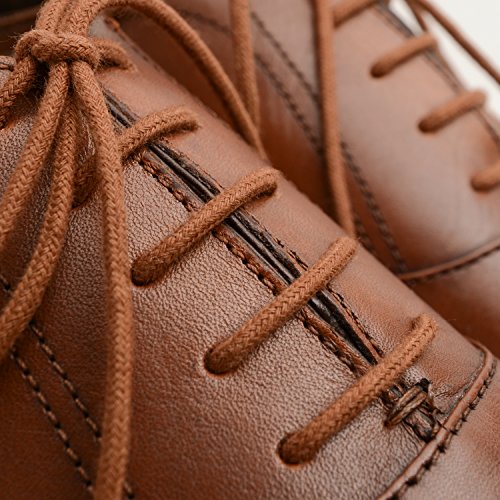 Image of Miscly Shoe Laces for Dress Shoes - Round Oxford Shoelaces for Men - Multiple Lengths and Colors Available