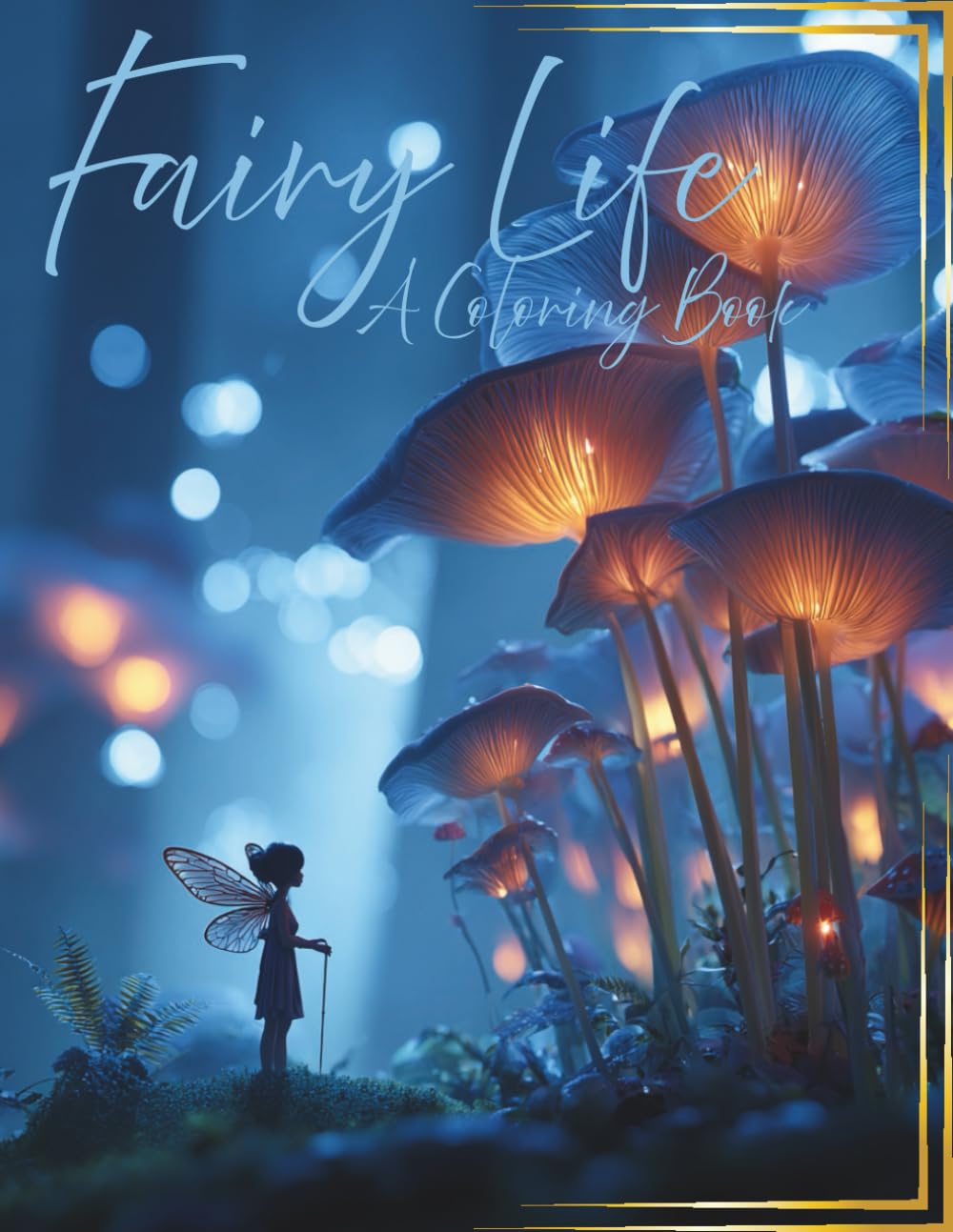Fairy Life: A Coloring Book: Coloring For Adults And Teens, 55 Amazing Pictures, Mushroom Homes, Wildflower Fields, Peace And Relaxation