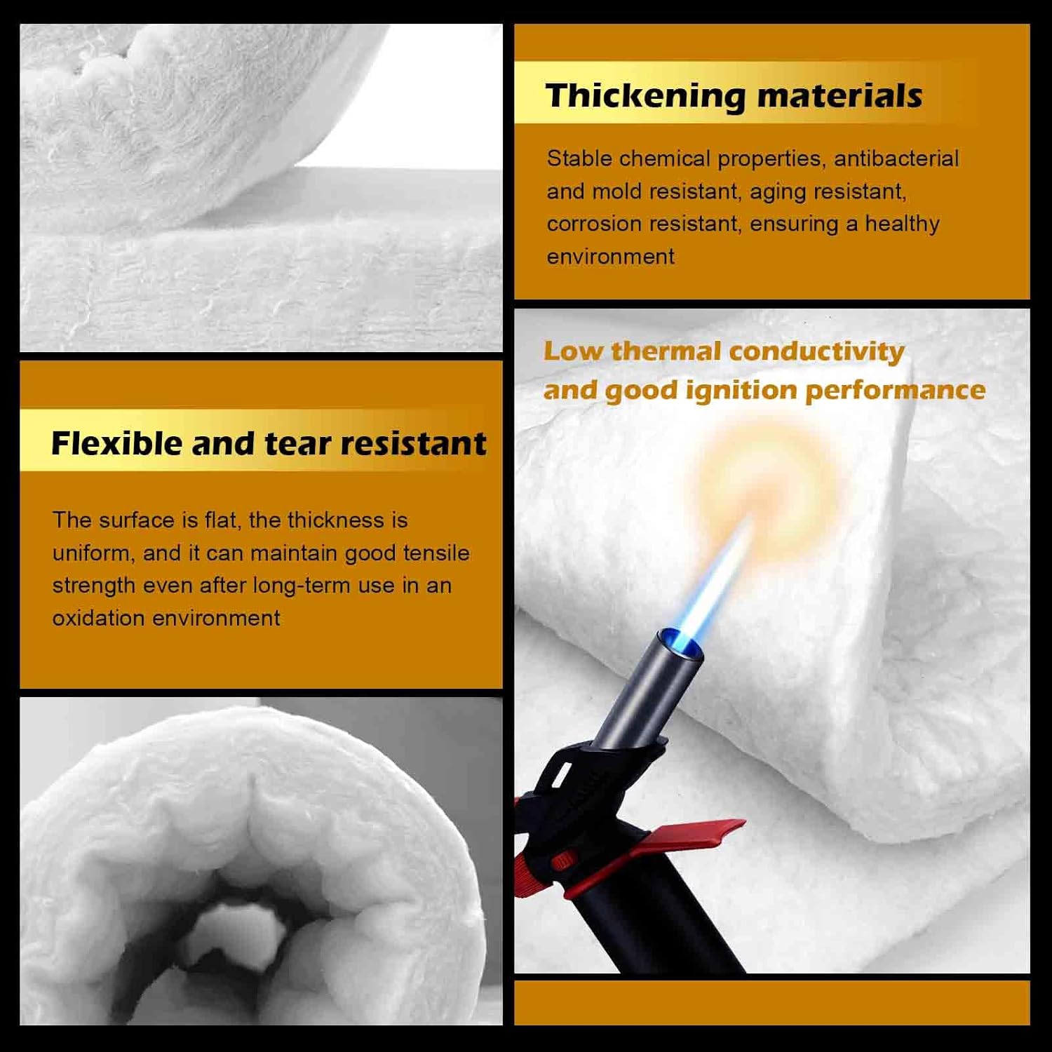 Isolante Termico Alta Temperatura 2600F Coperta Isolante In Fibra - Foto 3