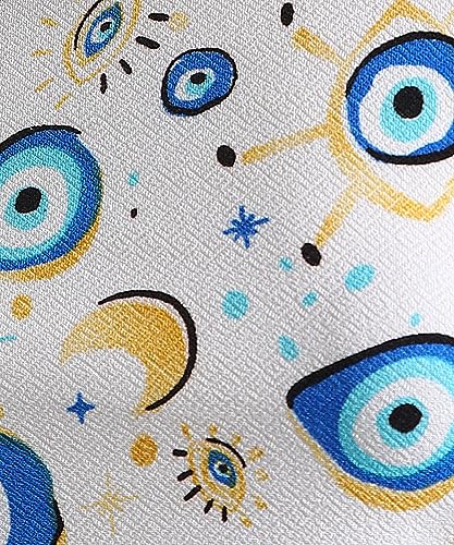 Image of POPWINGS Women Casual Yellow Eye Printed Self Design Tank Crop Top Tops for Women | Stylish Tops for Women | Trendy Tops Women