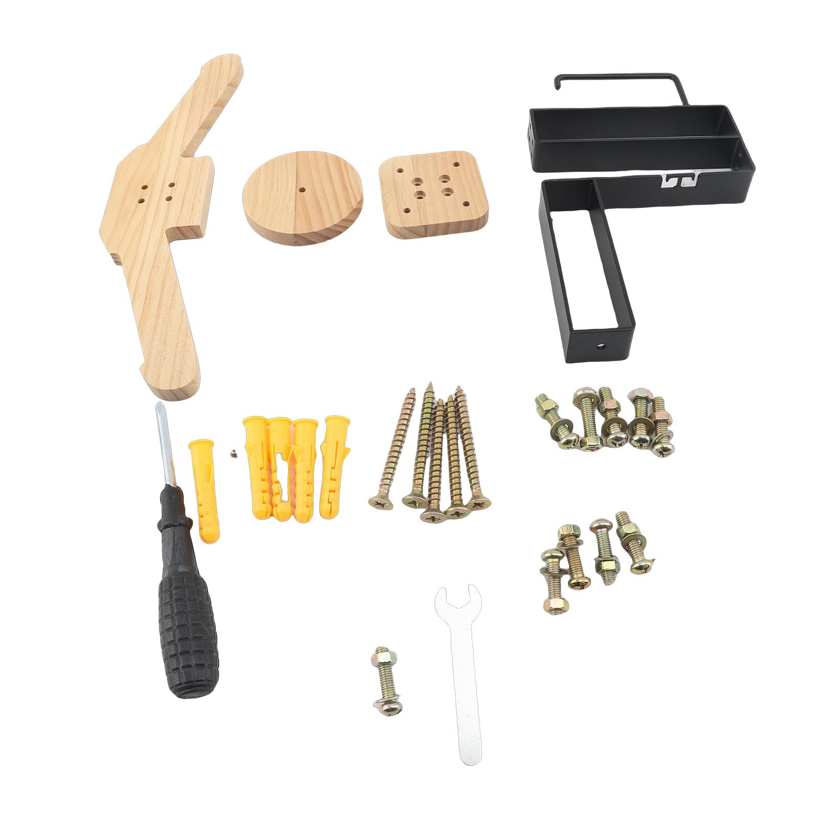 Support de casque de moto mural en bois gain de place pour garage