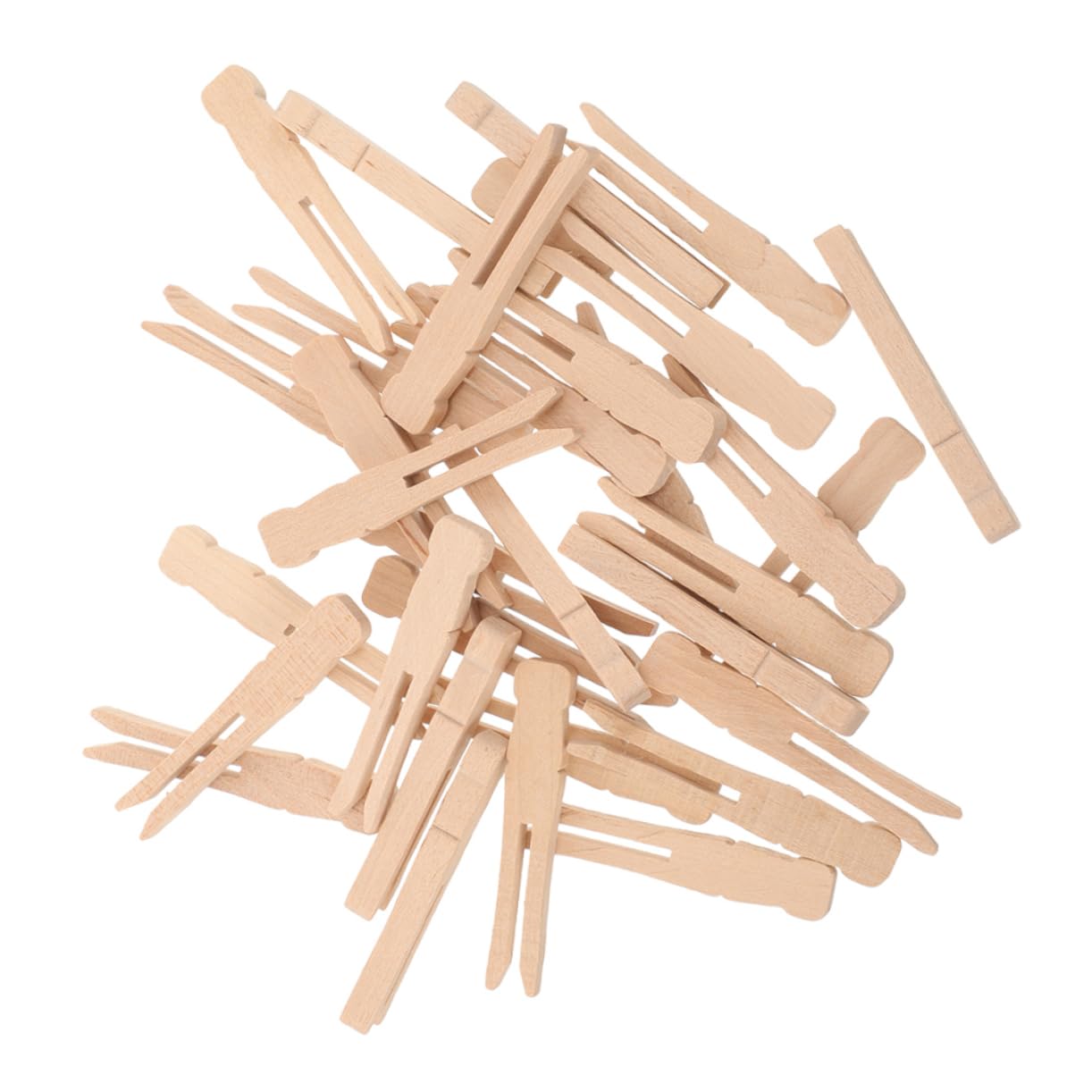 Mollette in Legno Rotonde 100 Pezzi 95mm Stile Vintage | Griglia Classica, Fermo a Molla Robusto, Uso Versatile per Lavoretti e Bucato