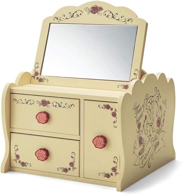 ベルメゾン ディズニー メイクボックス 鏡付き ベル クリーム 一番人気物