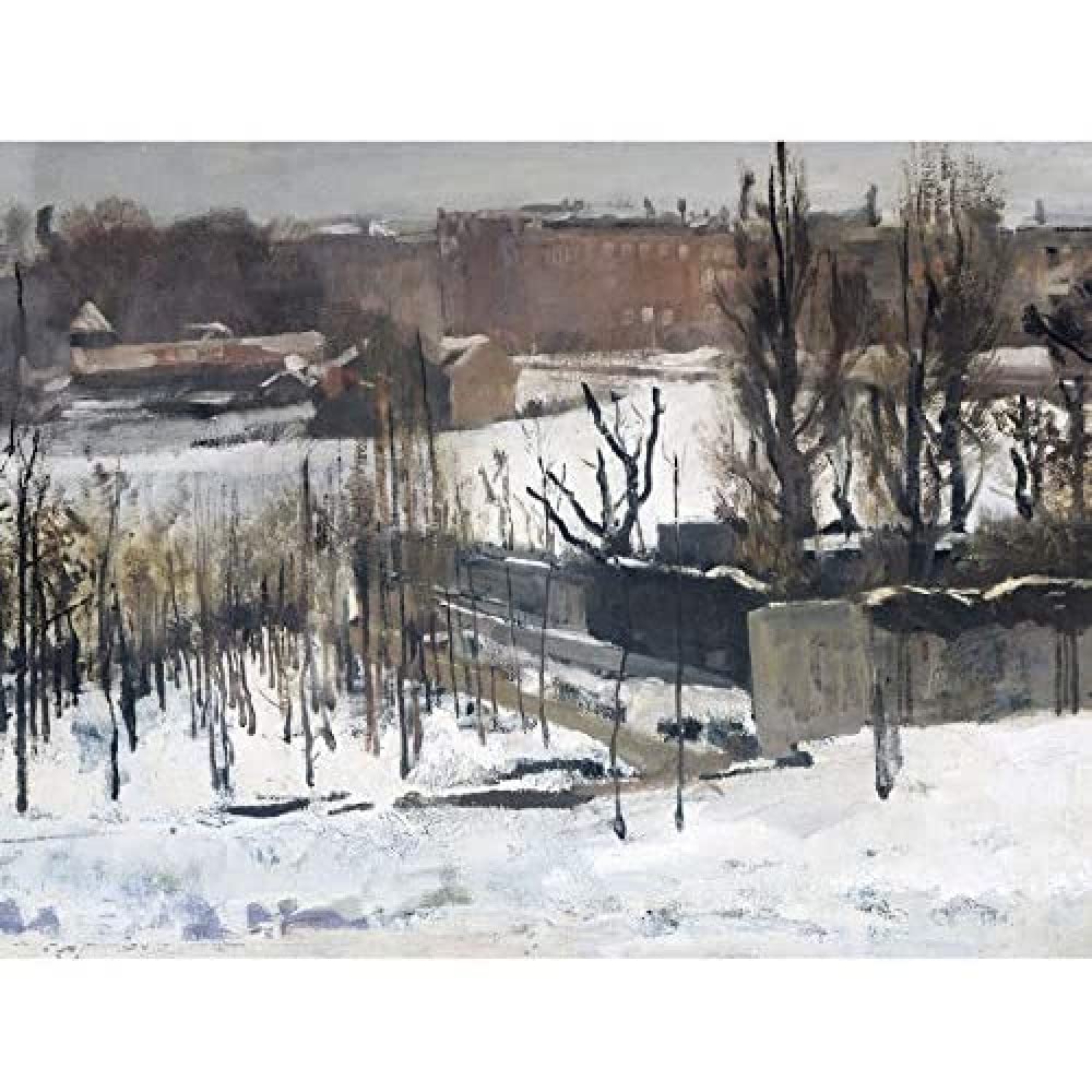 Artery8 Breitner View Oosterpark Amsterdam Snow Painting Unframed Wall Art Print Poster Home Decor Premium