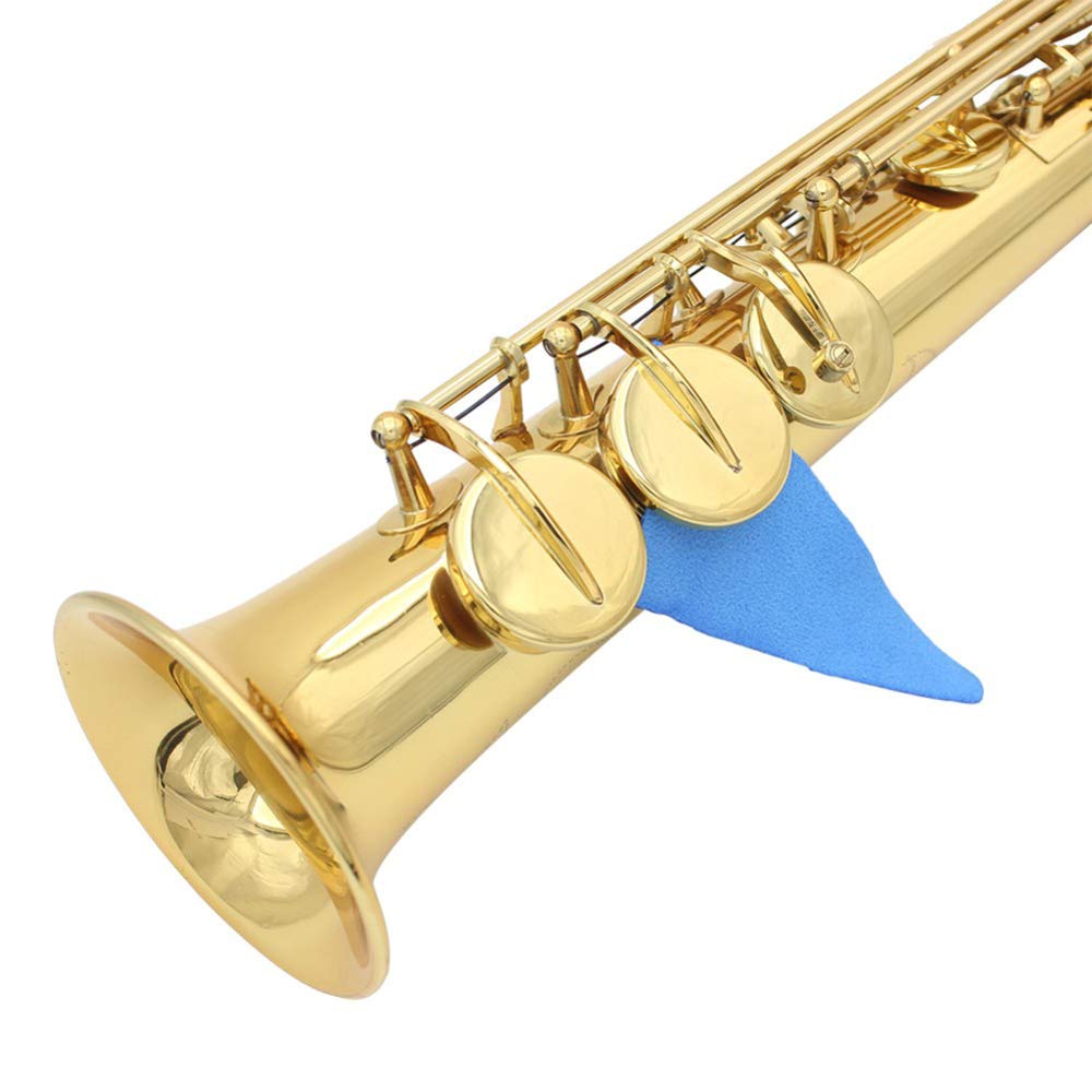 Alnicov 10-in-1 kit per la pulizia del sassofono, pennello per bocchino per grasso in sughero per sax, poggiapolsi, panno per la pulizia della cassa dell'ancia per sassofono e clarinetto