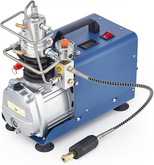 Hochdruck Luftkompressor 30MPA 300Bar - Elektro Pumpe Mit Wasser-Öl-Filter 220V