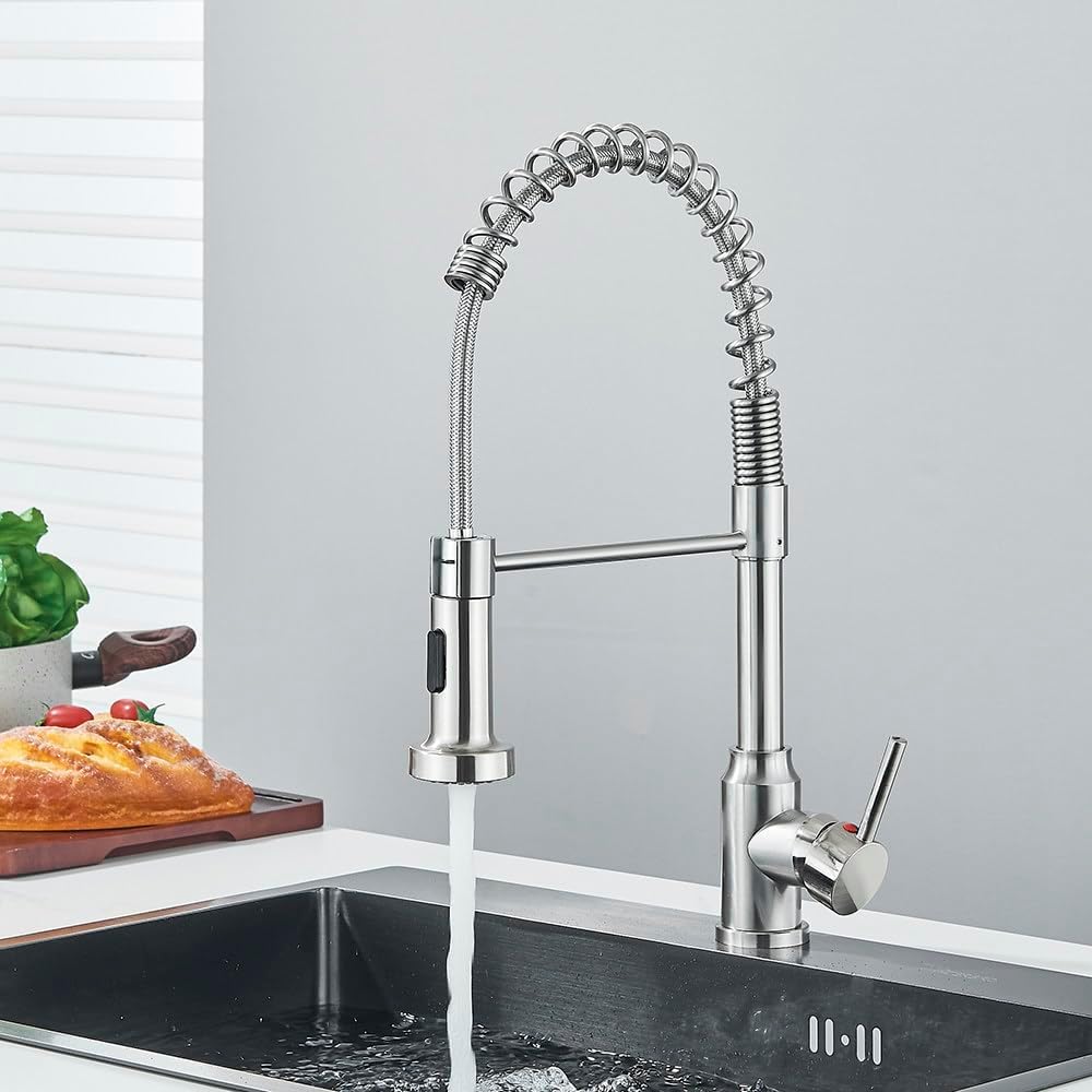 Mitigeur eau chaude et froide rotatif pour évier de cuisine familiale