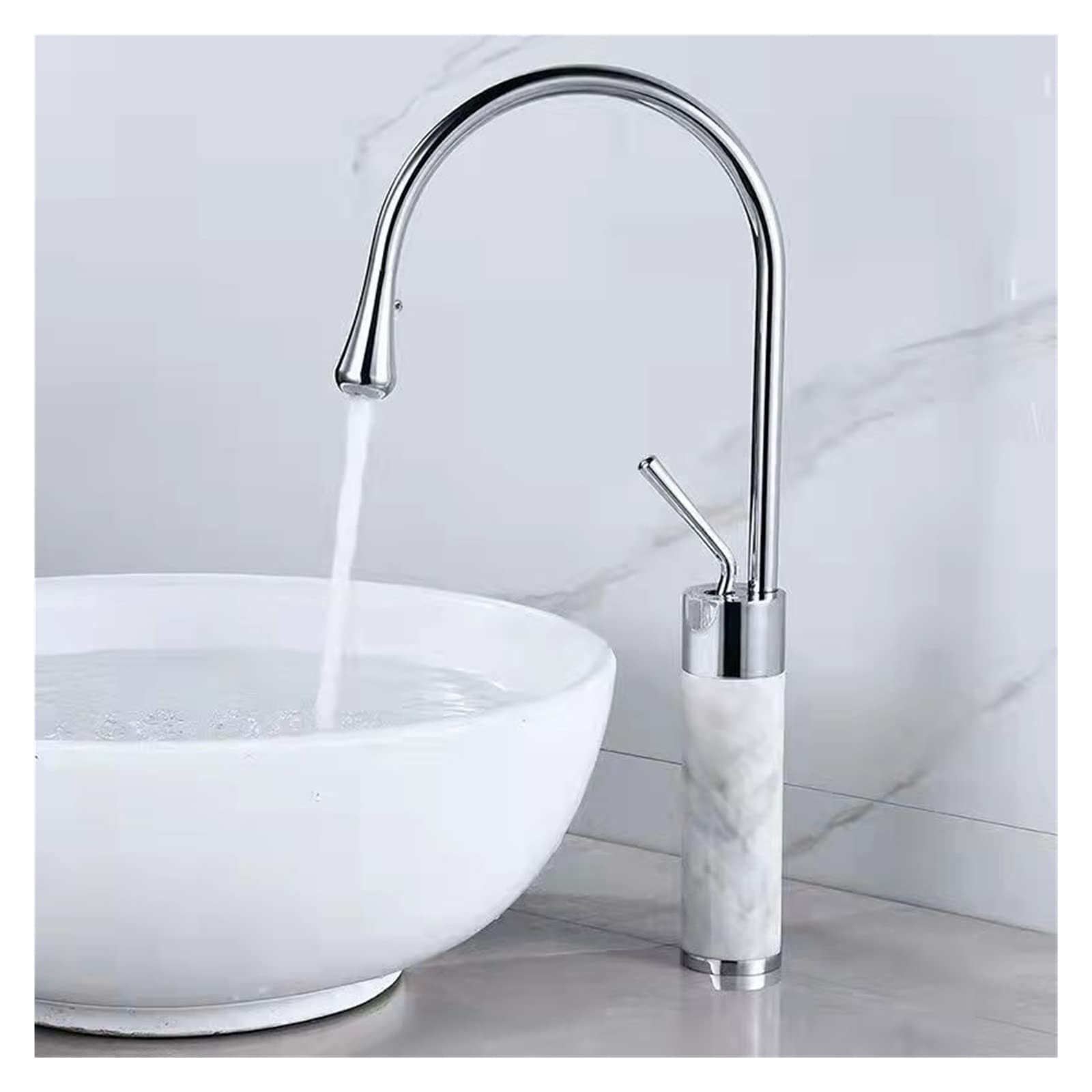 Mitigeur de salle de bain en marbre pour transformer votre vasque en spa privé