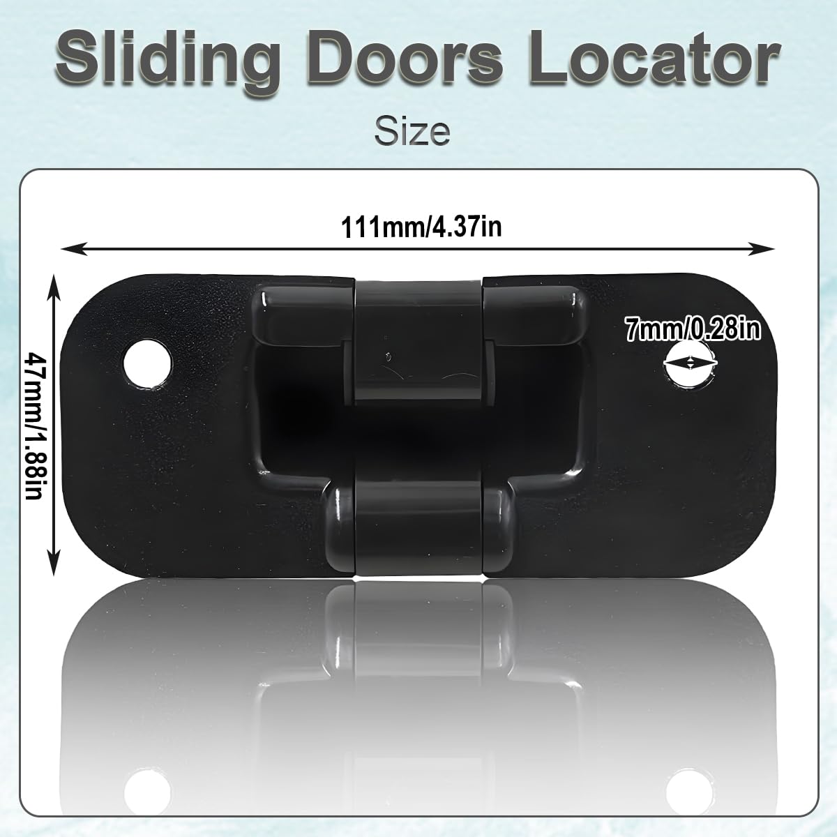 ZAMDOE Localisateur de Porte coulissante latérale de Voiture pour Vauxhall Vivaro A B [2001-2019] pour Renault Trafic Mk2 Mk3 Kangoo 2 pour Nissan Primastar pour Fiat Talento 4414472 8200075742