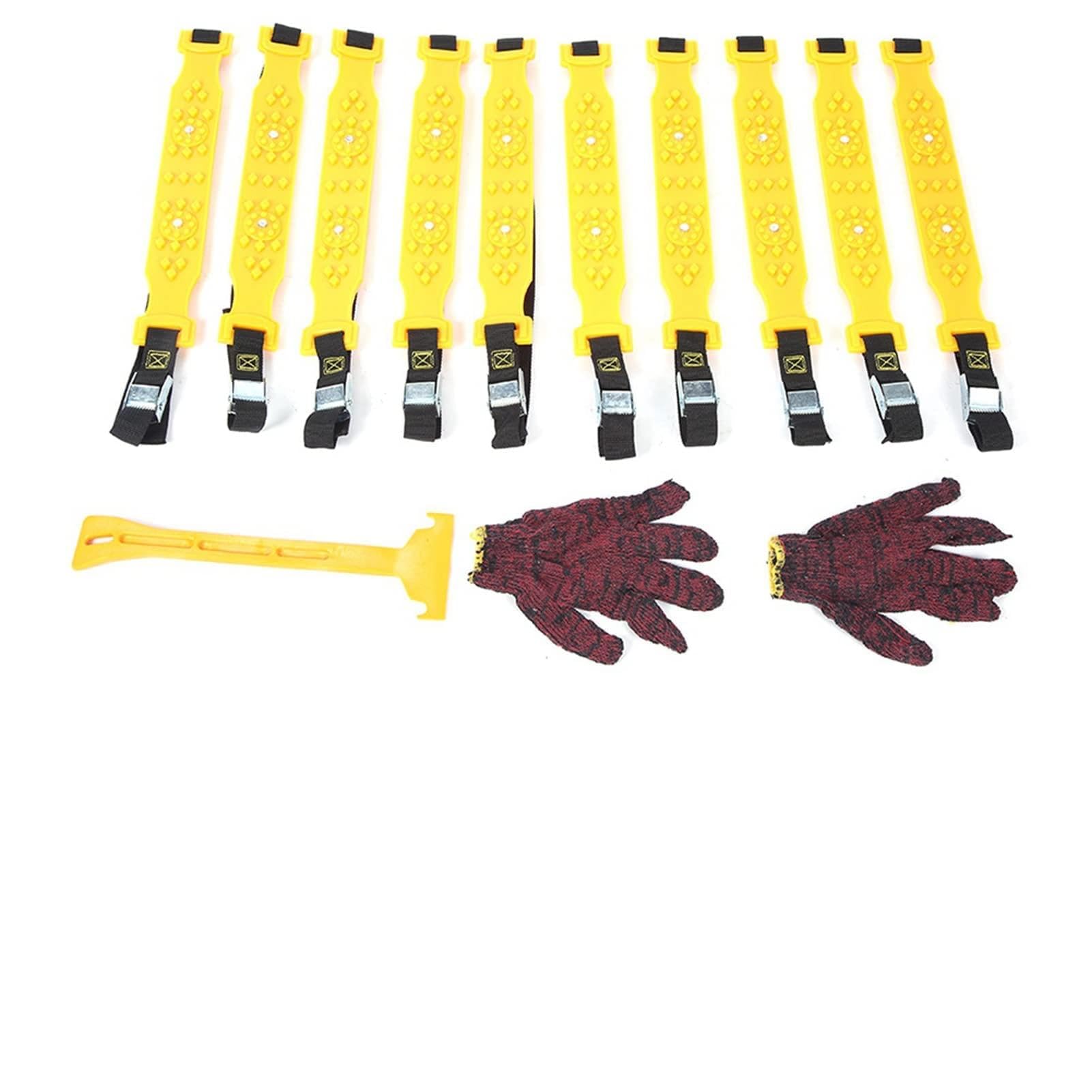 Tire Chains, TPU Snow Chains For Car Tires with 10Pcs For Suv For Outdoor Winter Snow