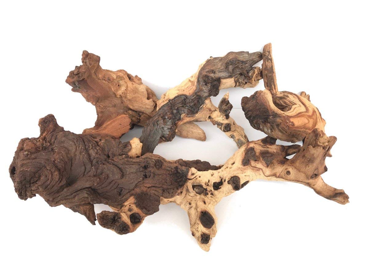 TM Aquatix Aquarium Wood Decoration Premium Pieces 100% Natural (20-25cm, Mopani)