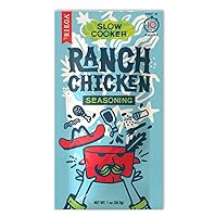 Vista 3 de Riega Ranch - Condimento para pollo en olla de cocción lenta, mezcla de polvo seco perfecta para condimentar pollo rancho, 1 onza (paquete de 8)