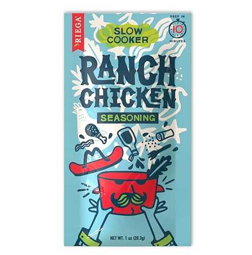 Miniatura 3 de Riega Ranch - Condimento para pollo en olla de cocción lenta, mezcla de polvo seco perfecta para condimentar pollo rancho, 1 onza (paquete de 8)