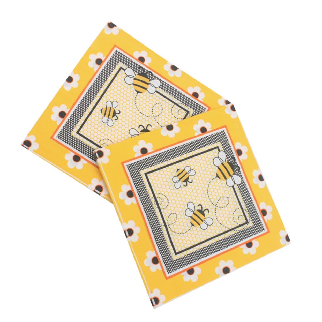 Servilletas de Papel Impresas Abejas de Colores, 100 Piezas