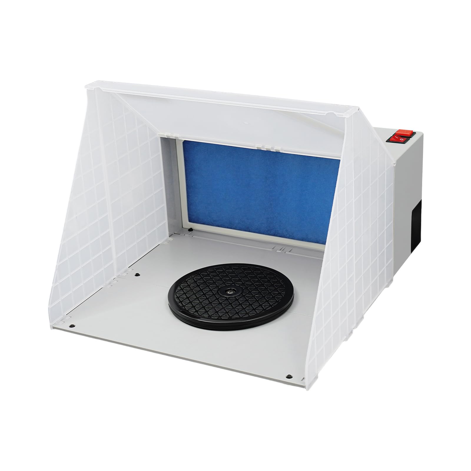 Tragbare Lackierkabine Airbrush Absauganlage 4 m³/min 47 dB erweiterbarer Filter 41.9x48.25x36cm