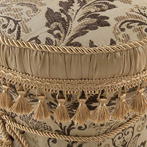 Jennifer Taylor Home Leona Decorative Ottoman, Brown #TOP5