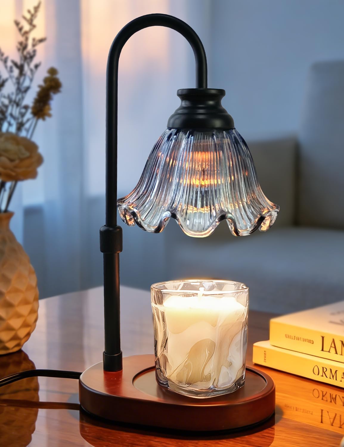 Lámpara Calentadora de Velas Banbanda con Temporizador - Base de Madera