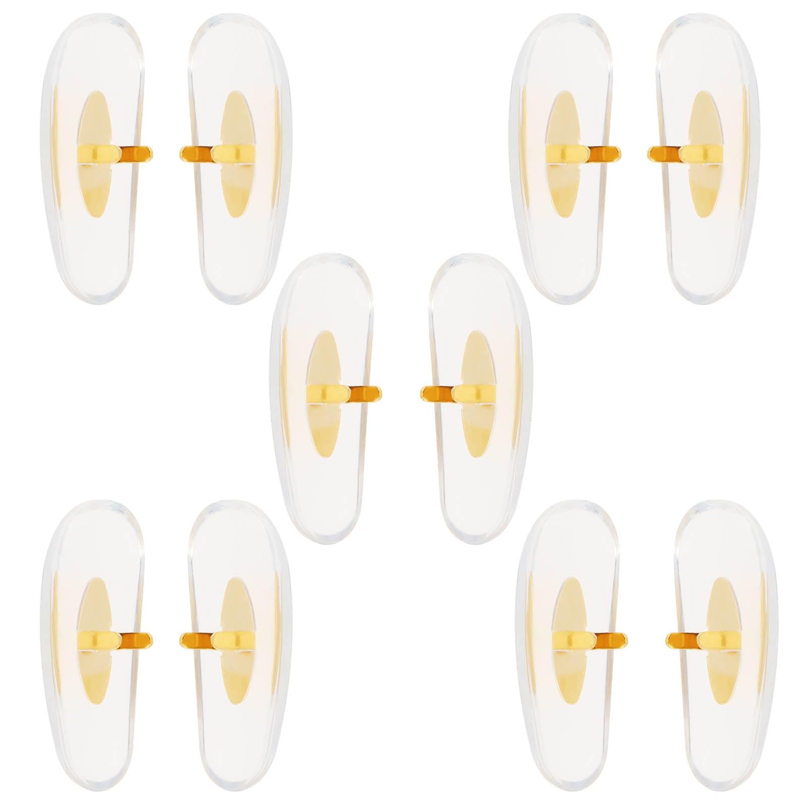 LT Easiyl 5 Pairs Replacement Nose Pads 16mm Replacement Nose Pads for Glasses Compatible with Ray Ban3025 3447 3016 3030 3026 Golden