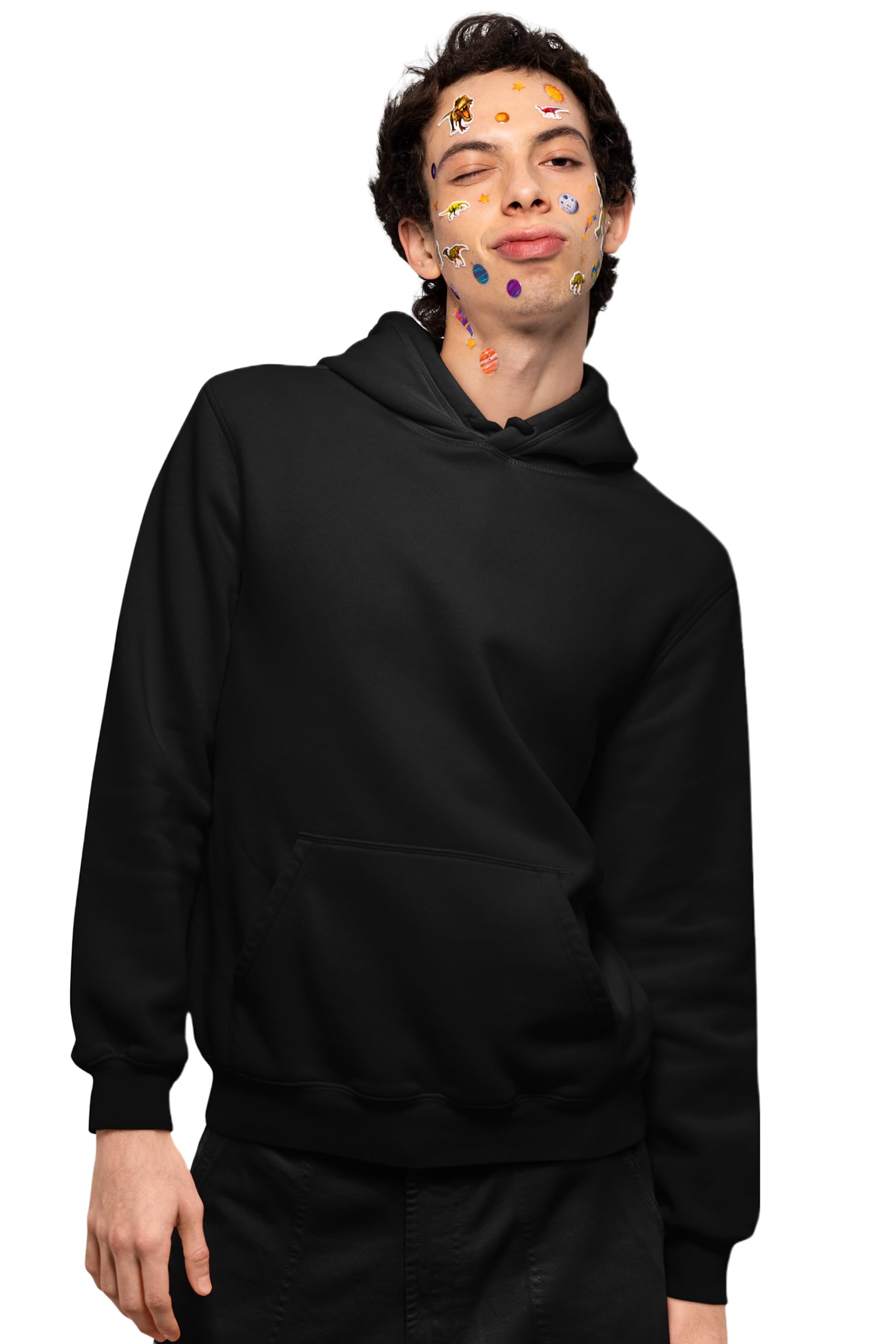 TeesTheDay Black Hoodie for Men and Boys