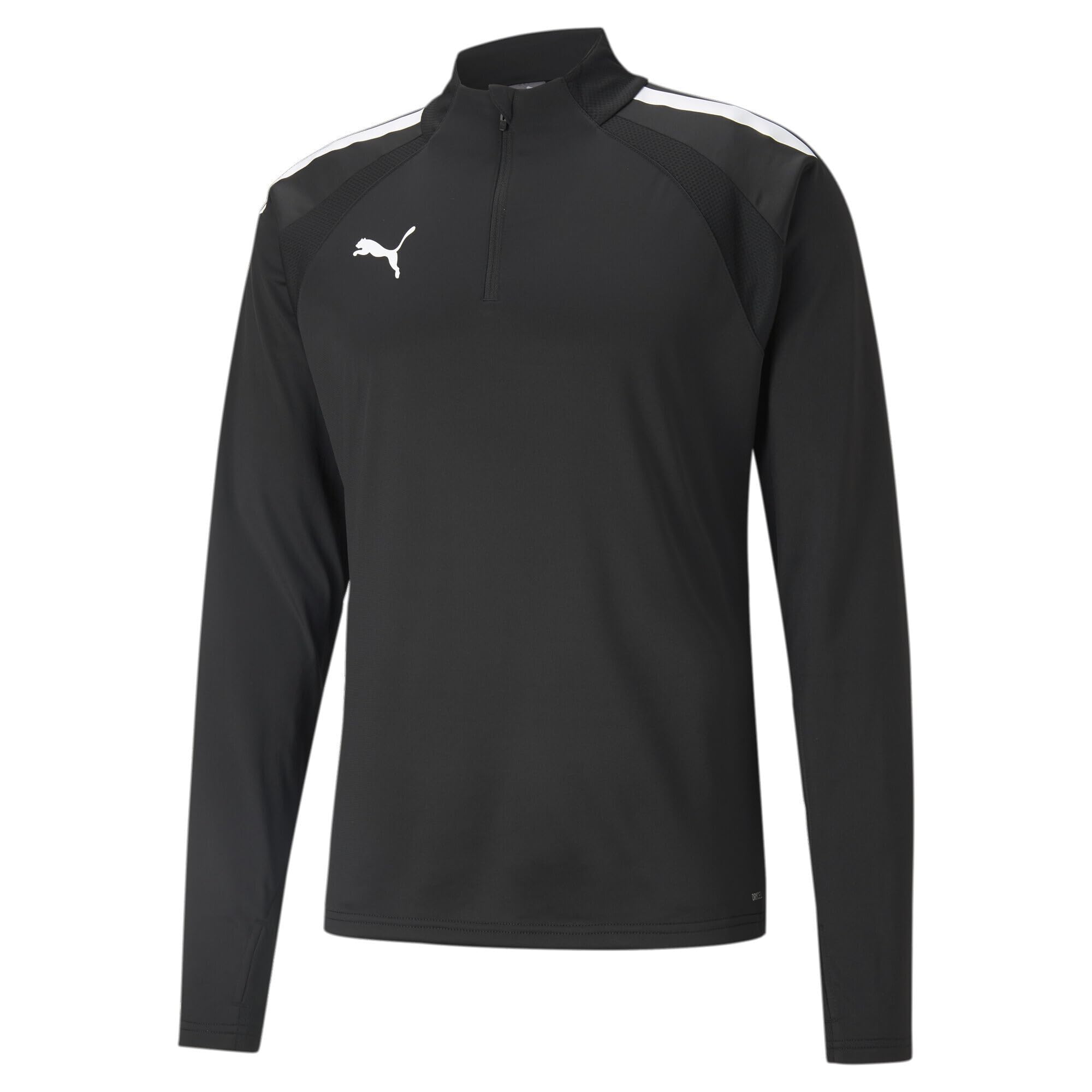 PUMA Mens Teamliga 14 Zip Top Sweater, Puma Black-puma White, L EU