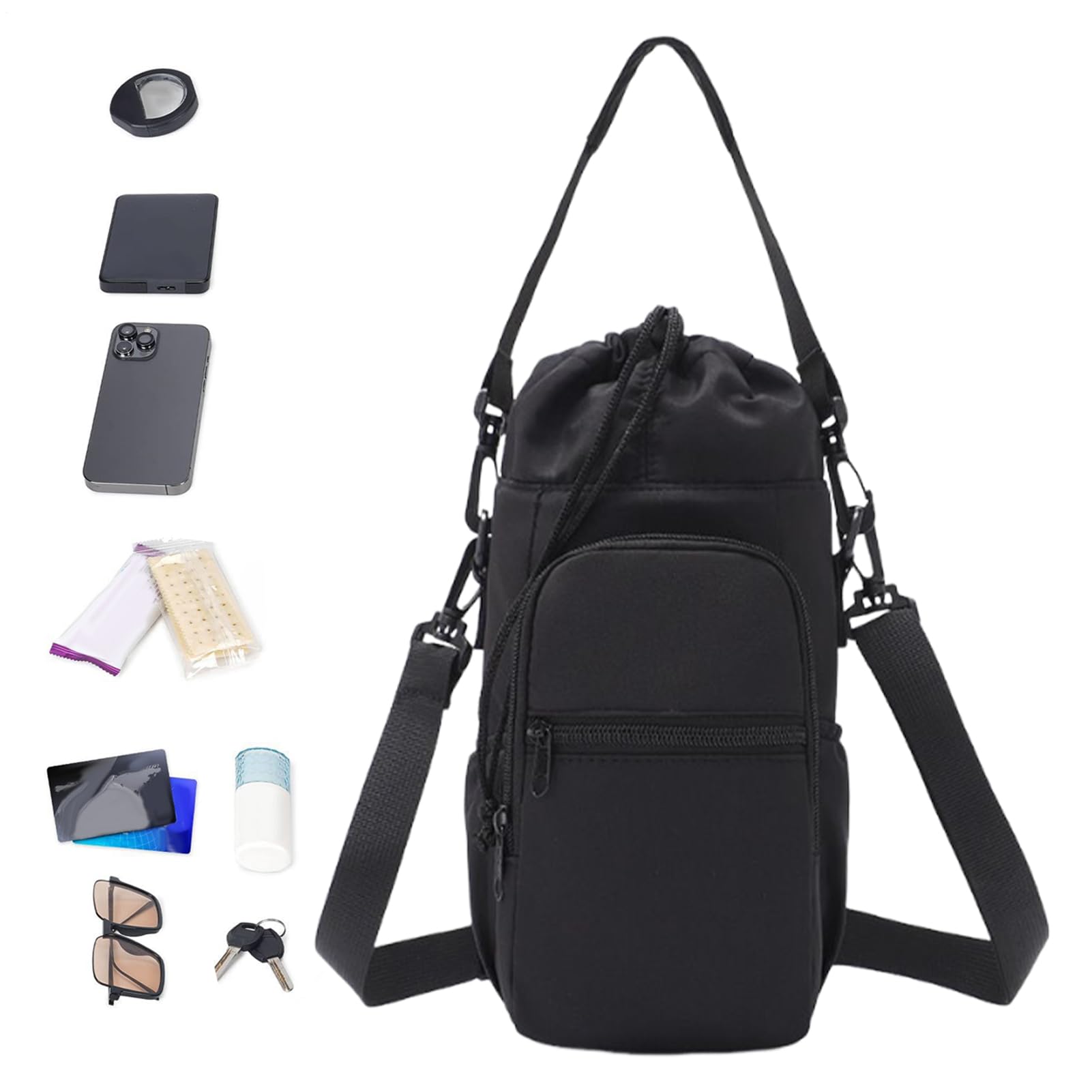 Bolsa de hombro para botella de agua con protector aislado térmico 8