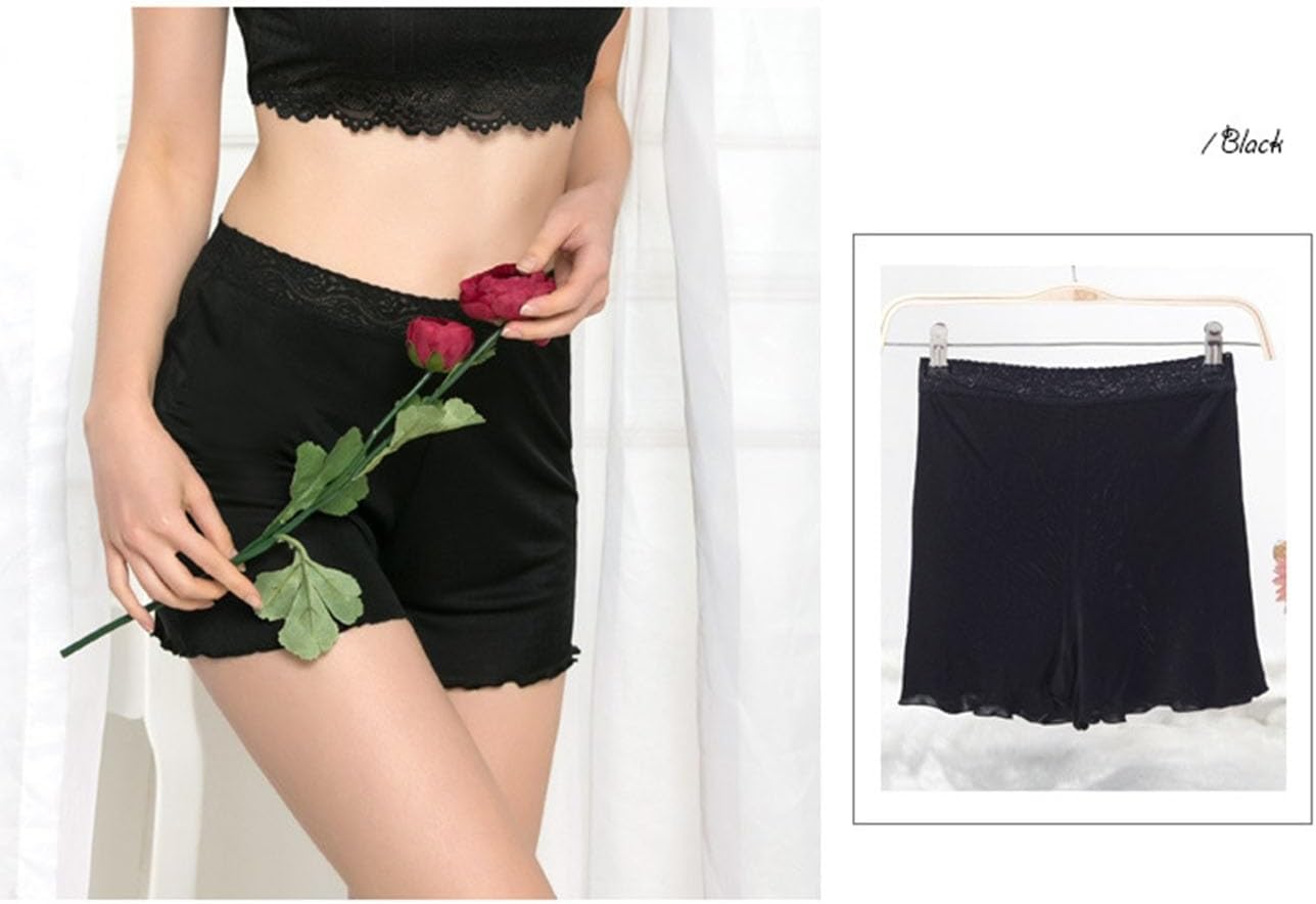 100% Mulberry Silk Women's Shorts Boxer Briefs Underwear High Waist Boyshorts Panties Soft Loose Daily Sleep Underpants - Image 4