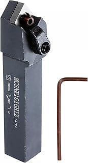 uxcell Indexable CNC Lathe Turning Tool Holder, 45° MCSNR1616H12 5/8" Shank 40CrMo-42CrMo Steel Carbide Turning Tool Holder for Turning Grooving Threading