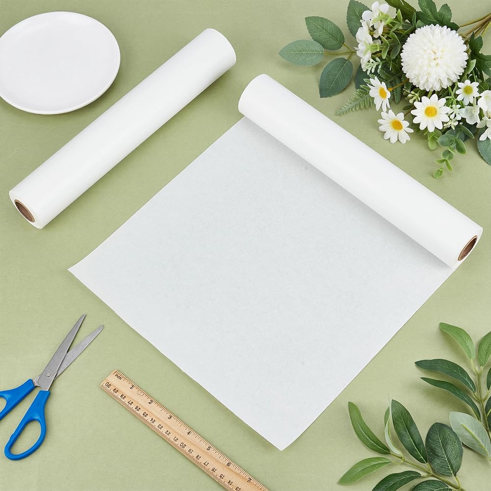 BENECREAT 2 Rollen 60m Gefrierpapier für Quilting 300mm Breite Quilter Gefrierpapierbögen für DIY Projekte Nähen Handarbeit Schneider