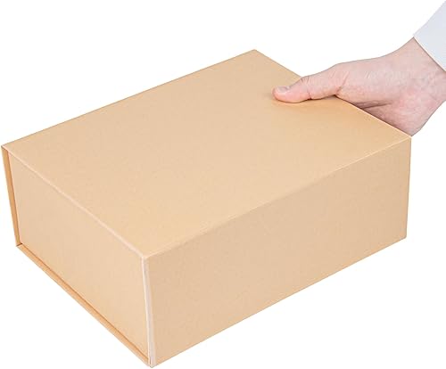 Miniatura 9 de Restaurantware Cajas de regalo magnéticas de 10.5 x 8 x 4 pulgadas, 10 cajas de regalo plegables resistentes – para propuestas de padrino y dama de