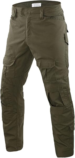 Uugood Pantaloni Mimetici da Uomo, Militari Tattici Ripstop da Combattimento Cargo per Airsoft Paintball - 1