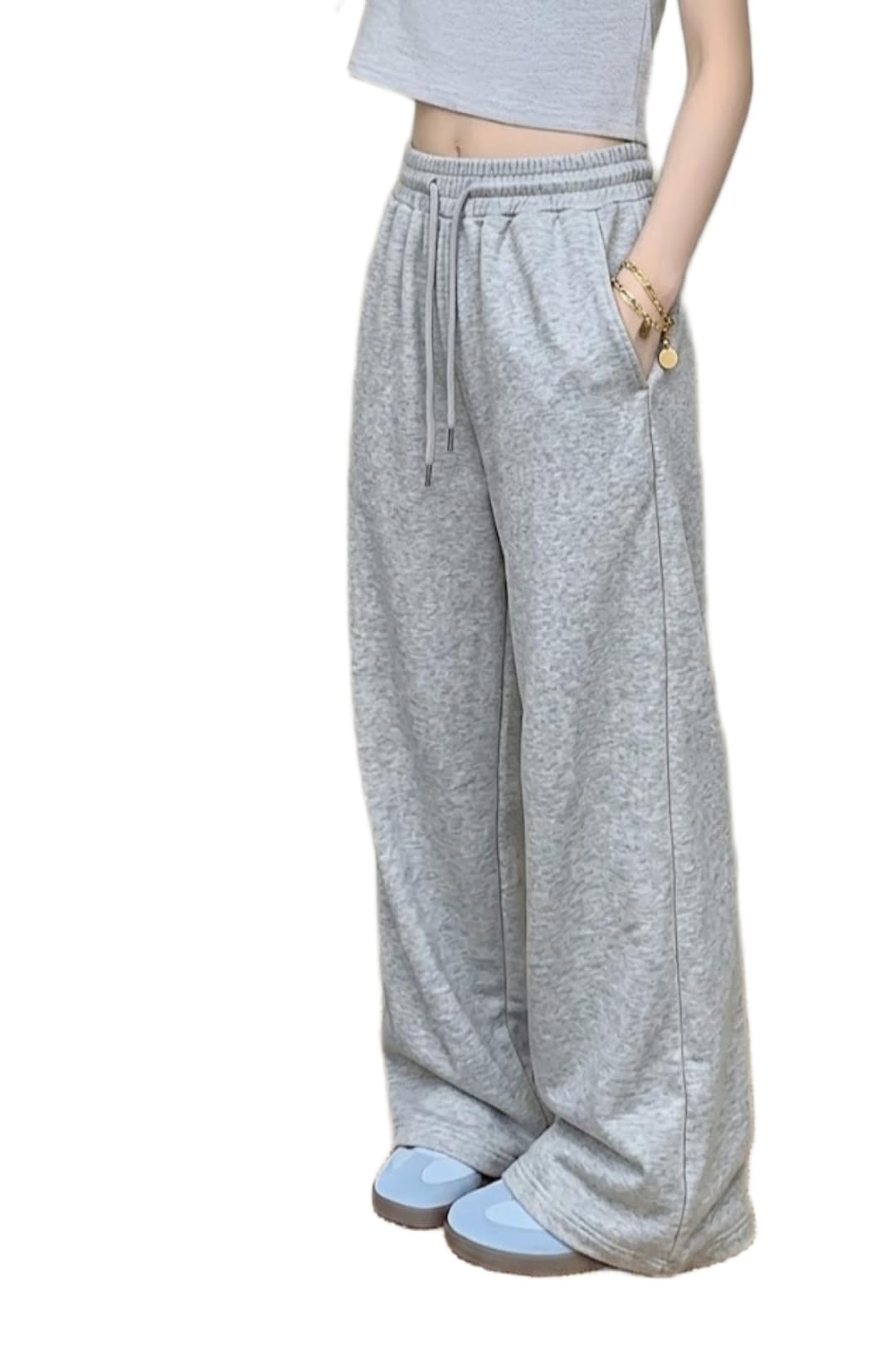 dockstreet Track Pant for Women || Baggy Fit || Track Pants || Full Elastic Jogger Track Pant ||-picture-46