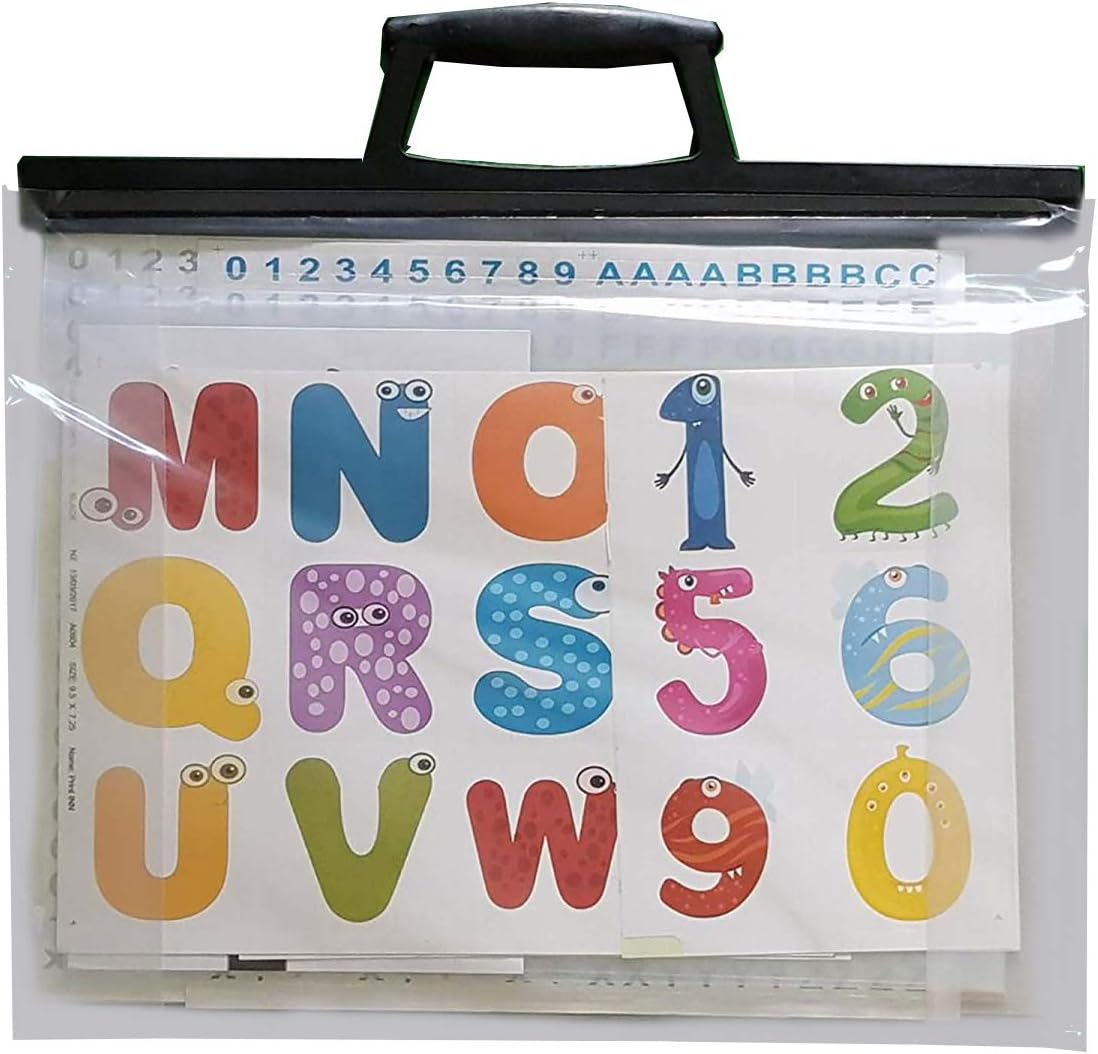 A4 Clear Art Work Carry CASE Portfolio Art File Folder School Holdall (A4)