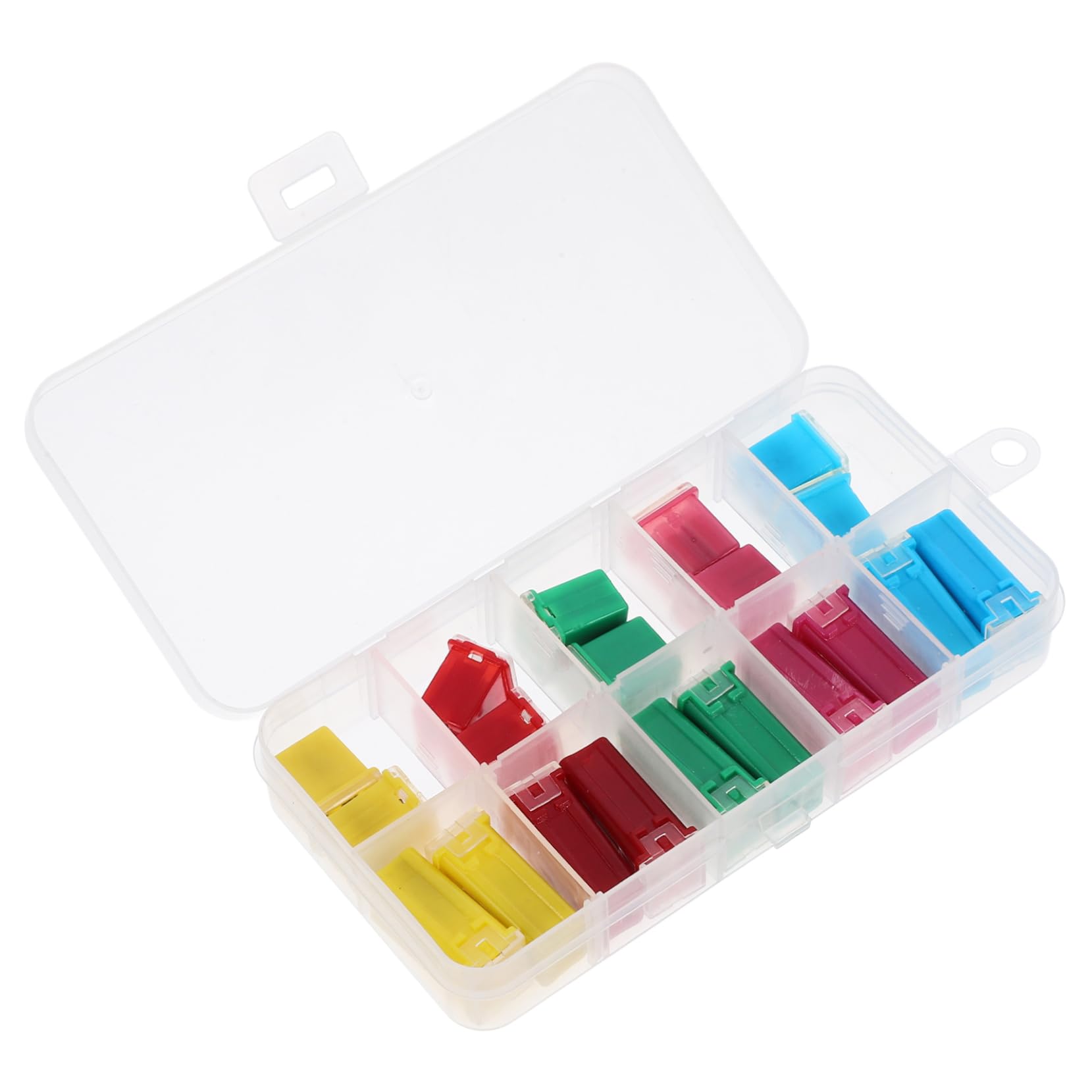 SOLUSTRE 80pièces Kit De Fusibles Automobiles Avec Boîte Plastique Assortiment De Sécurité Pour Voitures Et