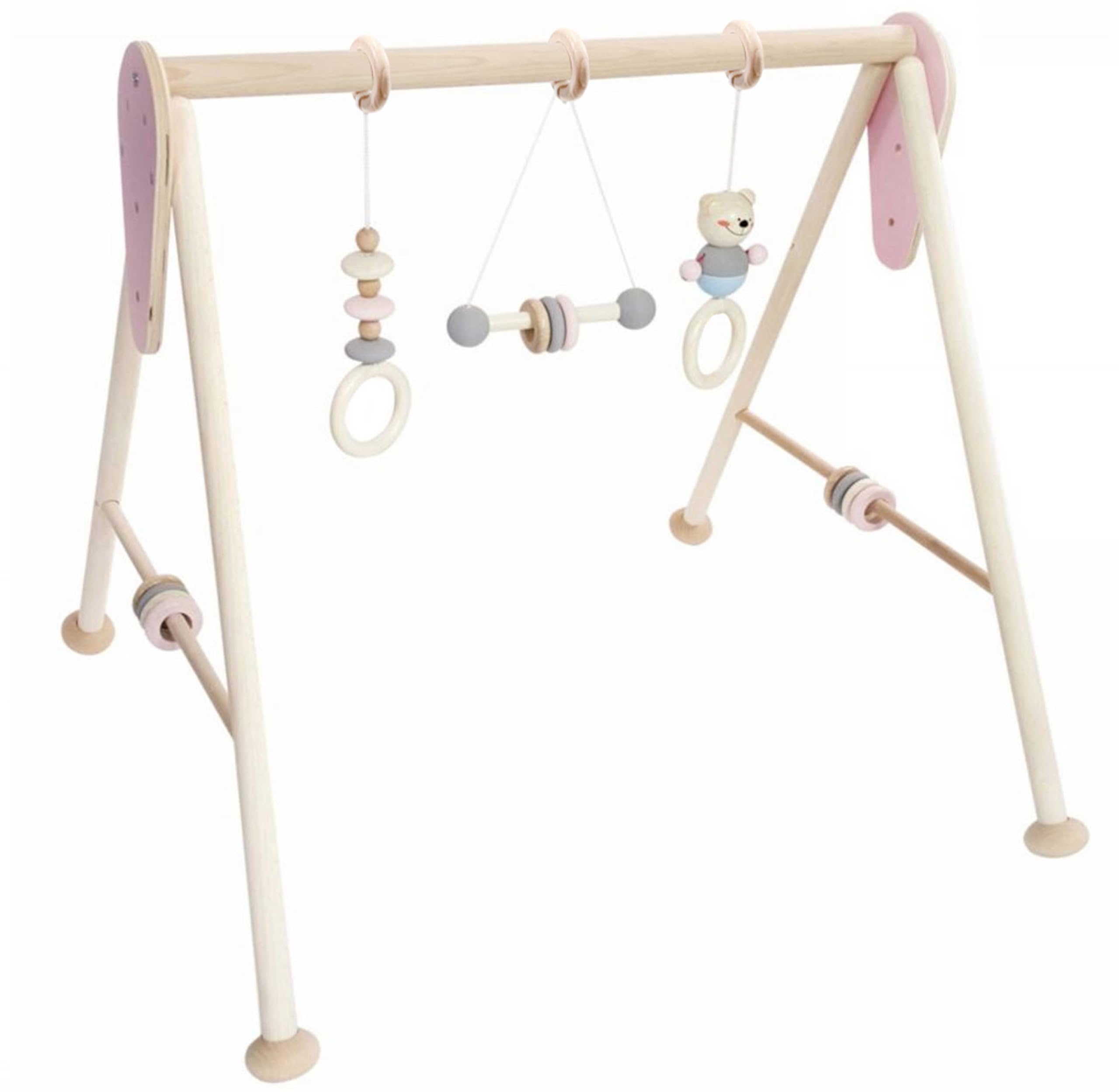 Spielbogen Natur rosa