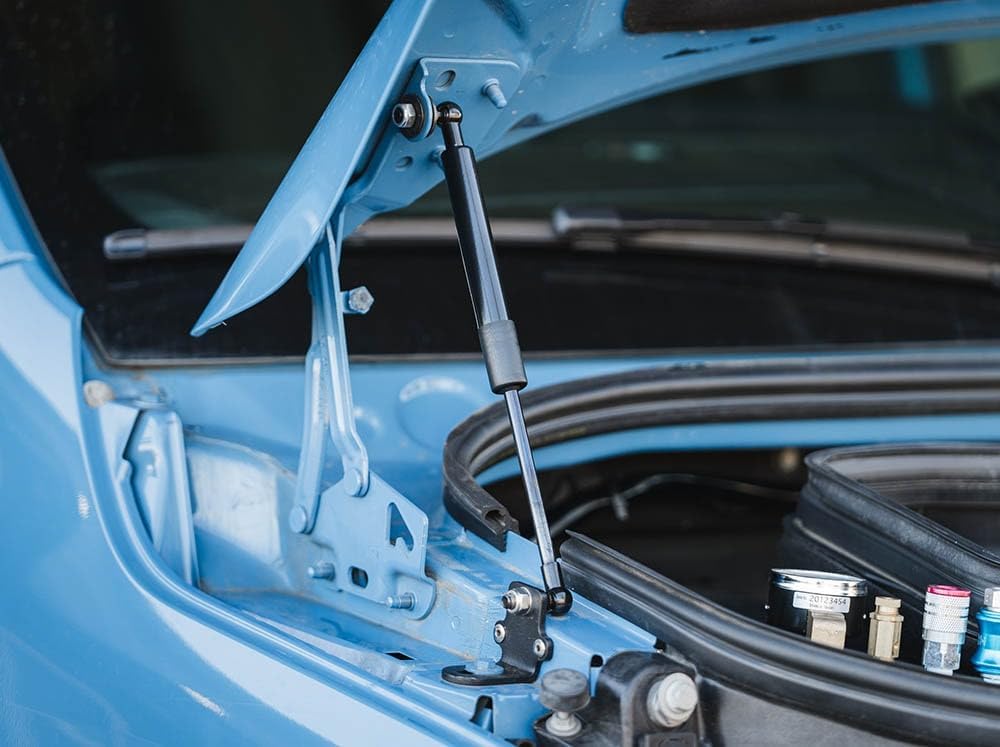 Flatline Van Co. Hood Strut Kit for 2019-2026 Mercedes Benz VS30 Sprinter Vans | Replaces Factory Hood Prop | Gas Struts | Holds Hood Open at Higher Angle | Stainless Steel No-Twist Brackets