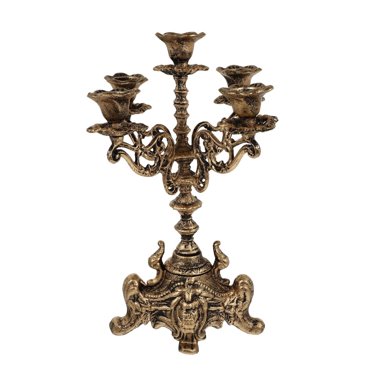 Abaodam 1 x Kerzenständer für Stumpenkerzen, dekorativer Kerzenständer, Hotel-Kerzenständer, Metall-Kerzenständer, Metall-Stumpenkerzensockel, Gusseisen, Schreibtisch-Display