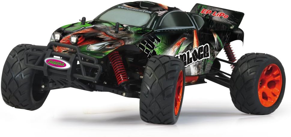 Jamara 053372 1:10 Scale 2.4 GHz Veloce BL 4WD LiPo Truggy with LED