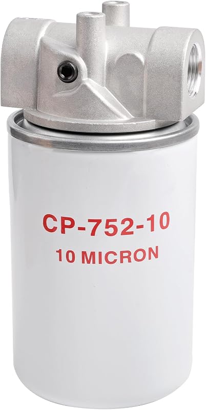 200 PSI Max Pressure, Filter Housing, 221006, 120-818, Spin-On Filter | Hydraulic Oil Filter Kit 10 Micron Spin-On 20 GPM 1"-12 UNF Compatible with Log Splitters Replace Replaces# 723-0405