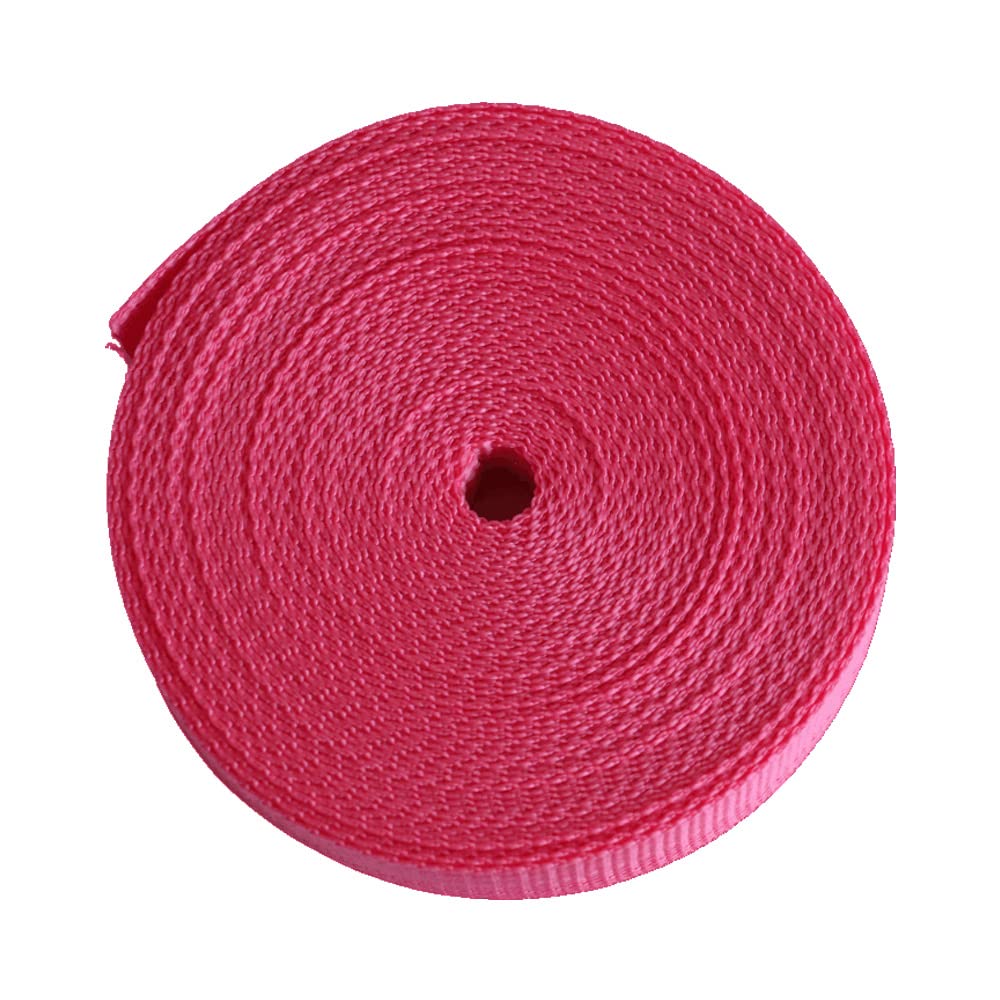 Polypropylene Webbing Straps 20mm 25mm 30mm 38mm 40mm 50mm Tape Backpack Luggage Straps Crafts Outdoor DIY Colours Lengths (25mm/10m, Cerise)