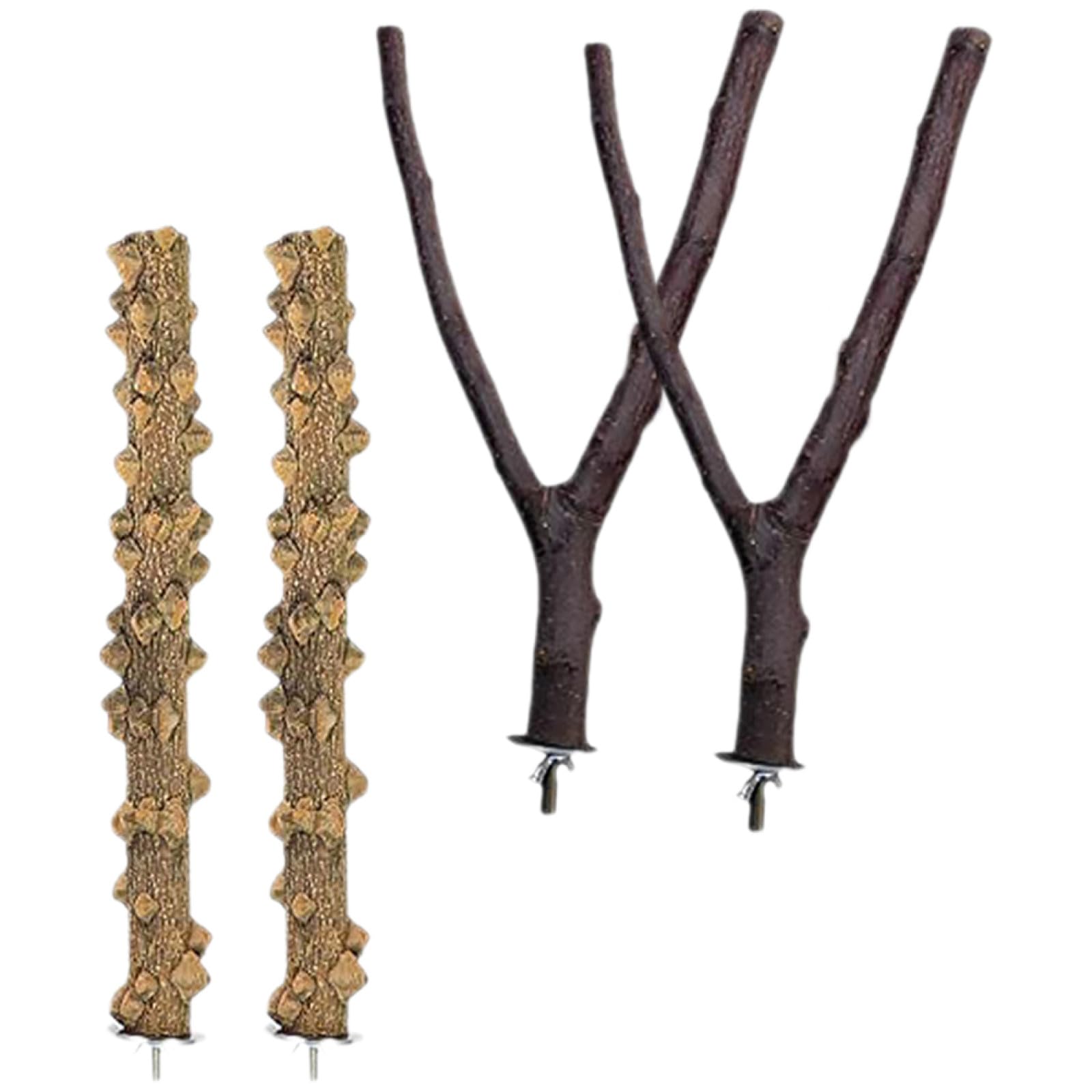 BESPORTBLE 16 Pz in piedi pappagallo supporto per gabbia per uccelli palestra per giochi di uccelli giocattoli giocattolo trespolo per pappagalli accessori per uccelli masticare Uva