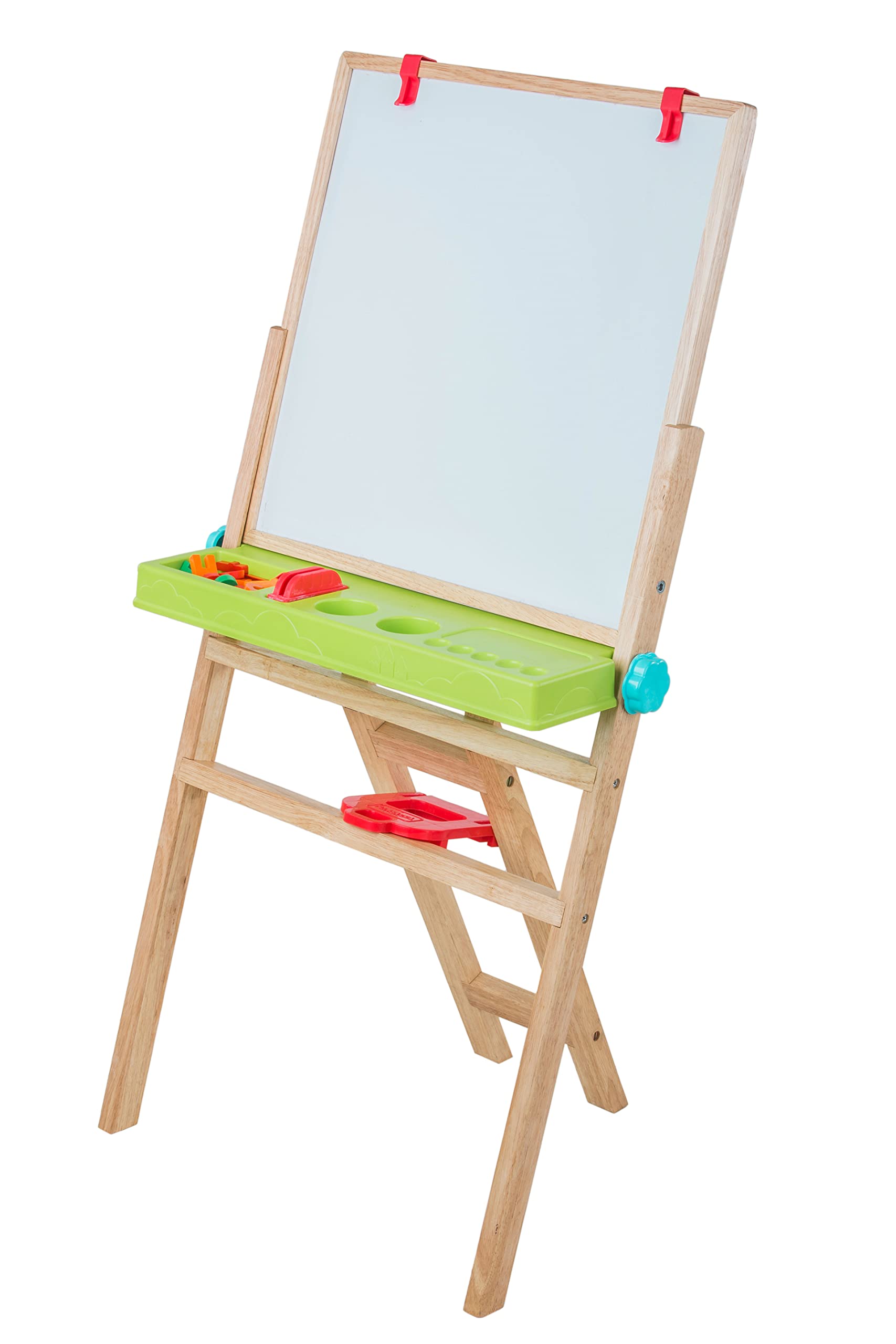 FunskoolGiggles - My First Easel , 4 In 1 Double Sided Wooden Easel Board , Multicolour With Alphabet & Numbers , 3 Years & Above , Preschool Toys, Fs2130900