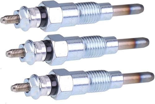 JEENDA 3 tapones incandescentes M811937 MIU802457 para John Deere X495 X595 X740 X744 X748 X749 X750 X754 X758 1435 1023E 1025R 1026R 2025R 2025R