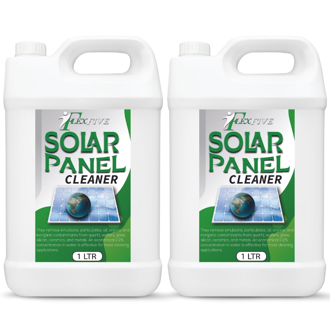FLEXFIVE Heavy Duty Solar Panel Cleaner Remove Stains of Iron, Metal, Aluminum Dust and Rust Particles from Solar Panel (2liter) (B0D7QB4X9P) Amazon Price History, Amazon Price Tracker
