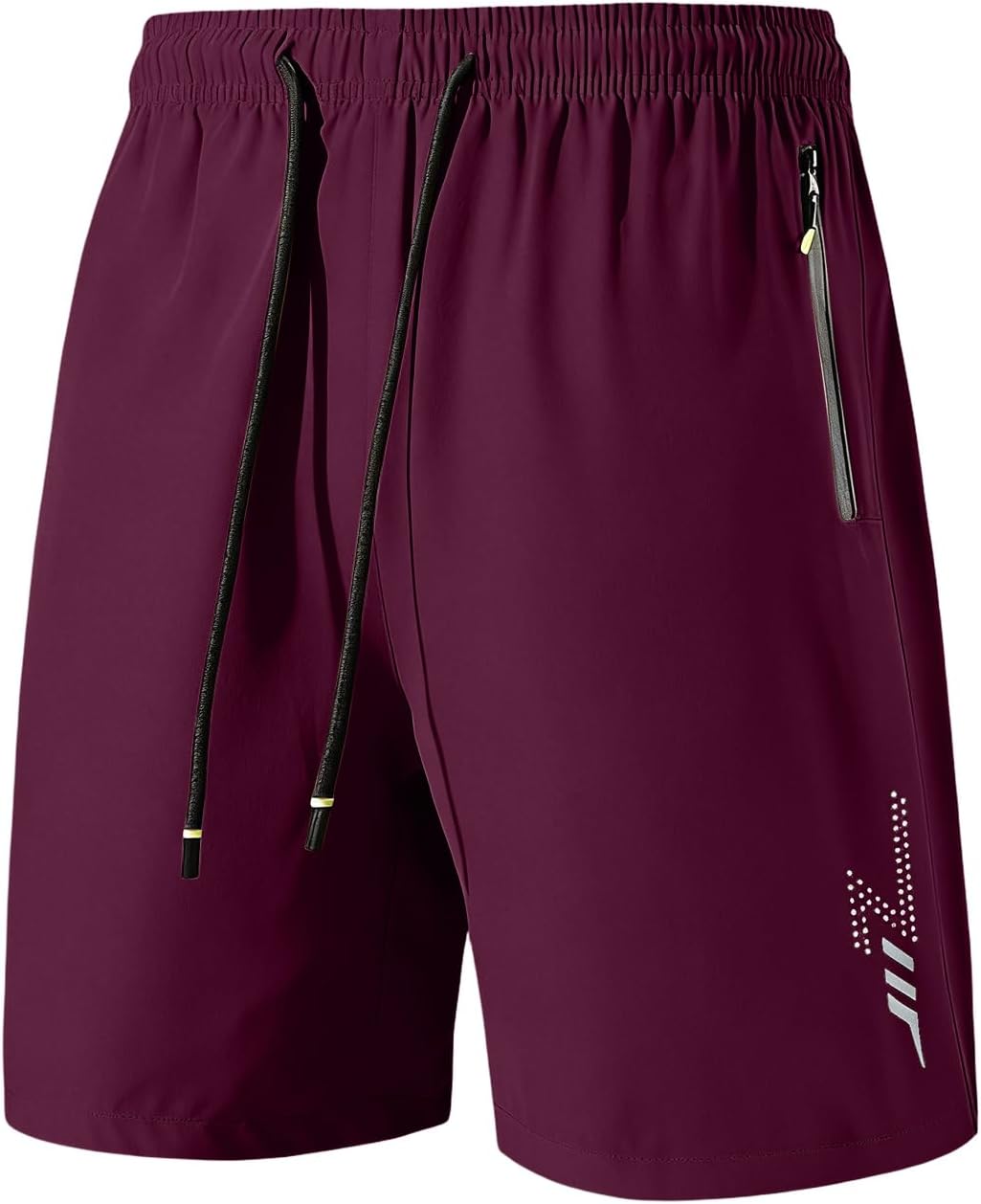 Mens Casual Shorts Breathable Solid Color Drawstring Elastic Waist Sport Shorts with Pockets Relaxed Fit Short Pants