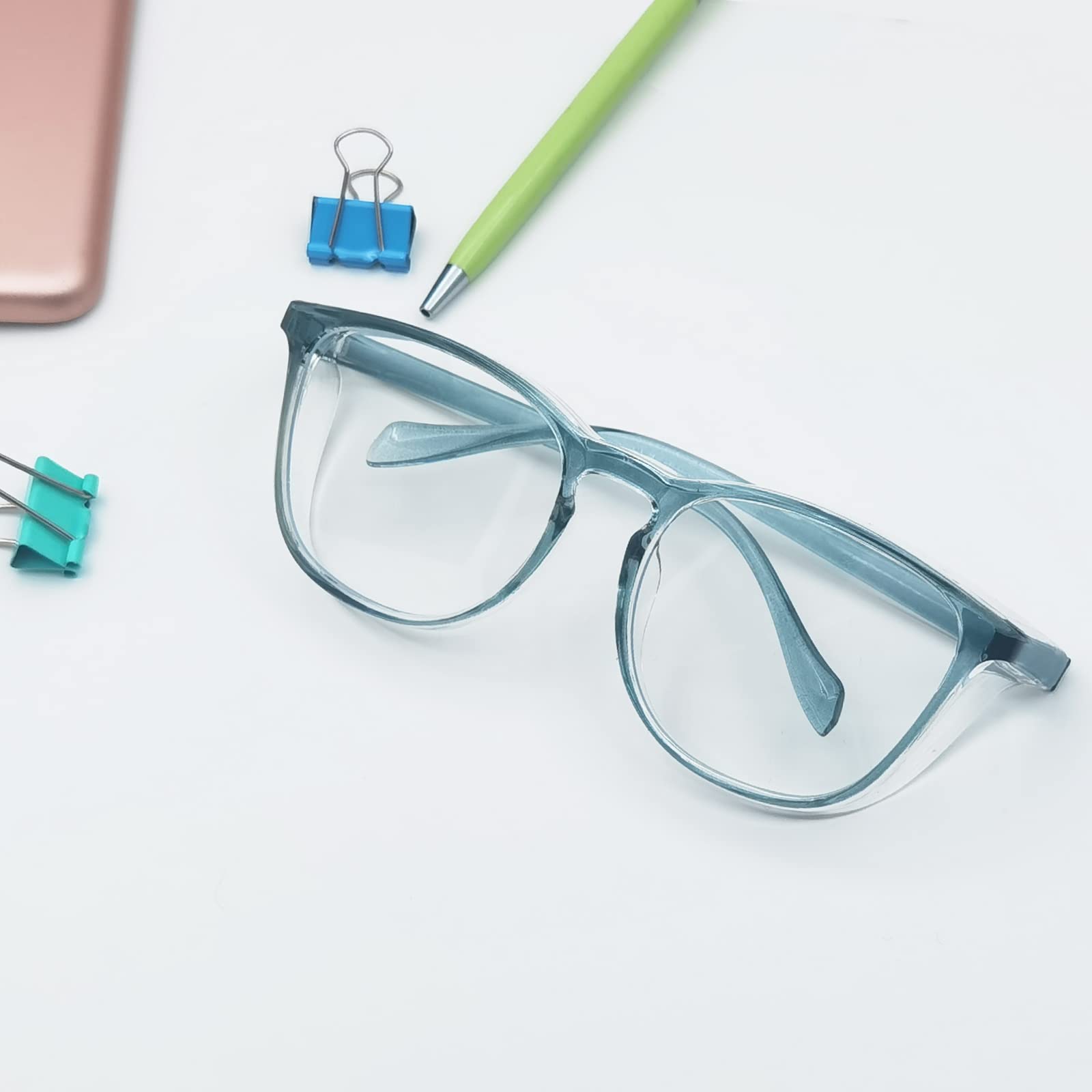 Gafas de seguridad para hombres, mujeres, enfermeras, antivaho, elegantes, cómodas, con protectores laterales, protección ocular para adultos
