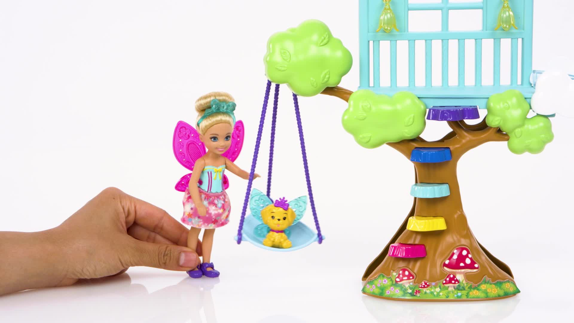 Barbie GTF49 - Dreamtopia Chelsea Regenbogen-Schaukel-Spielset mit Puppe, Geschenk für Kinder von 3 bis 7 Jahren – Bild 8
