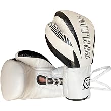 Cyclone Legion Hakiki Deri Boks ve Kick Boks Eldiveni Beyaz