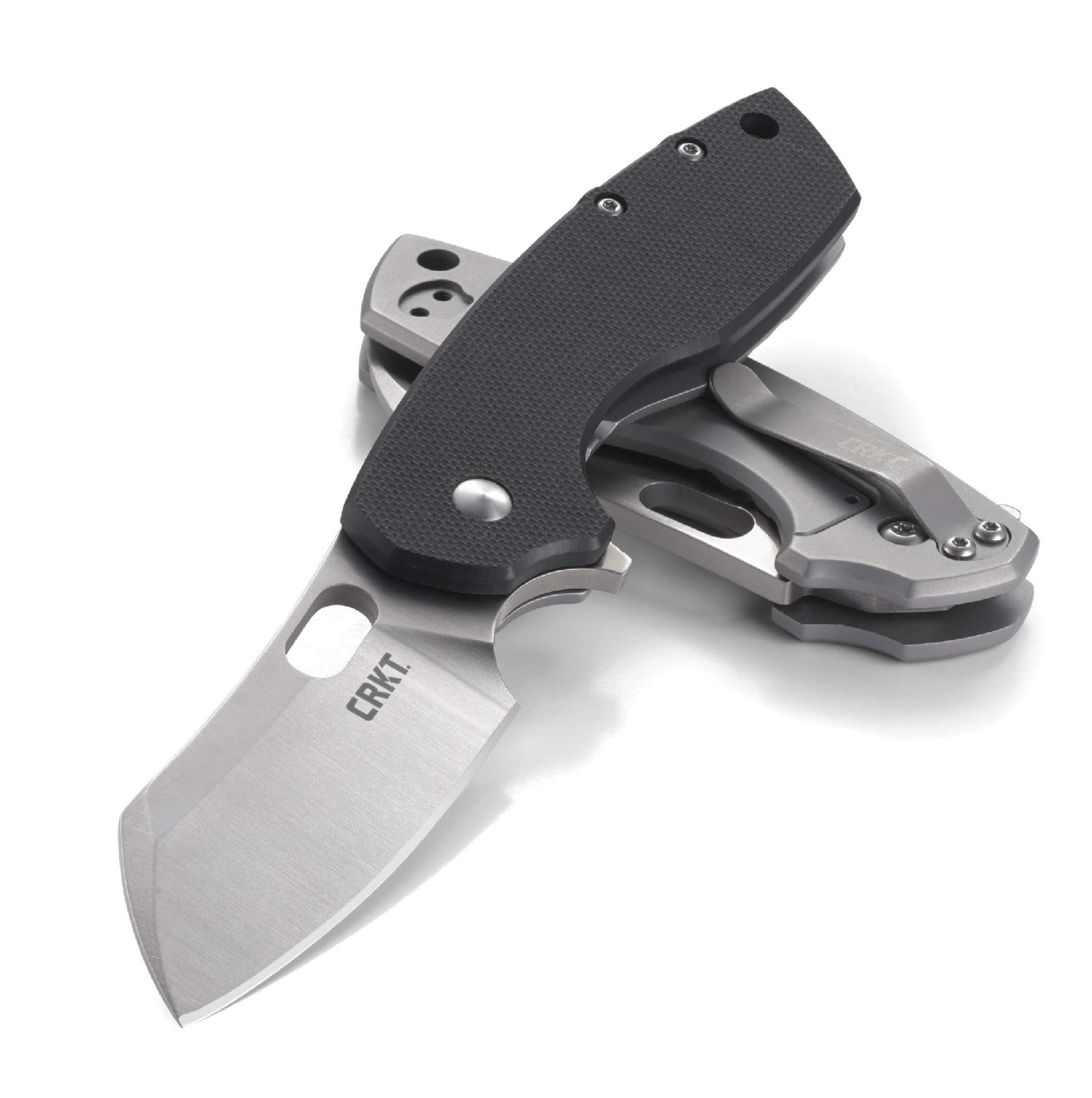 Pilar II Large EDC Folding Pocket Knife: Everyday Carry, Black Blade, Flipper Open, Frame Lock, G10 Handle, Reversible Pocket Clip 5315G