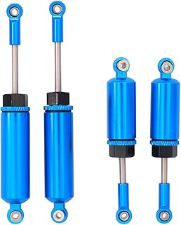 Treehobby Metal Accessory Front and Rear Shock Absorber Damper Compatible with Wltoys 12428 12423 FY-03 1/12 RC Car RC Car Truck Buggy (Blue)